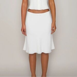 DANIELLE GUIZIO PALOMA SKIRT IN WHITE